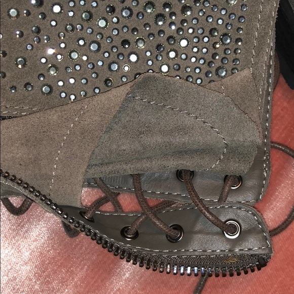 Aldo Umvoti Brown Leather/Suede Boot Size 7 - Picture 7 of 8